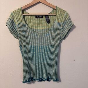 Axcess y2k ribbed top Size Large